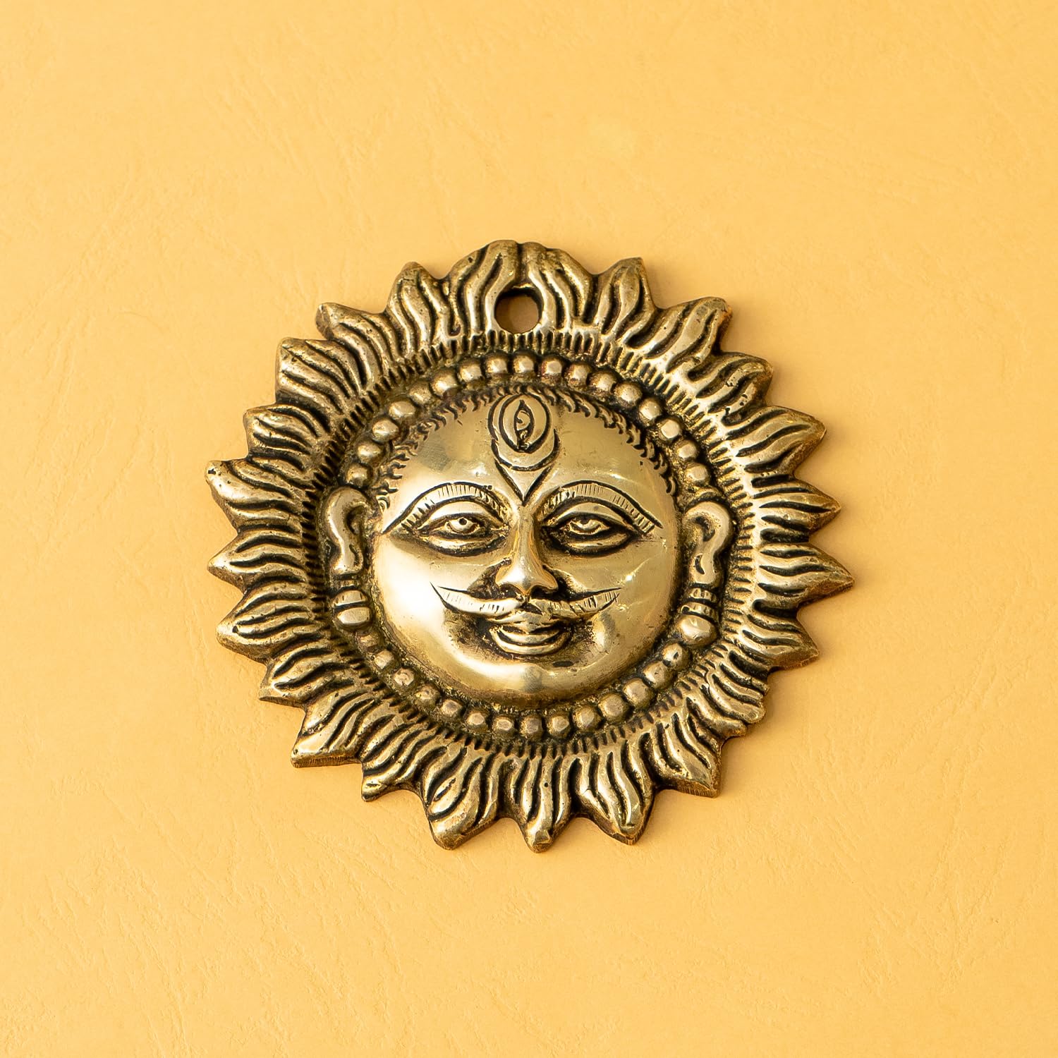 Amazon.com: Ekhasa 100% Pure Brass Surya Bhagavan Sun Idol Face